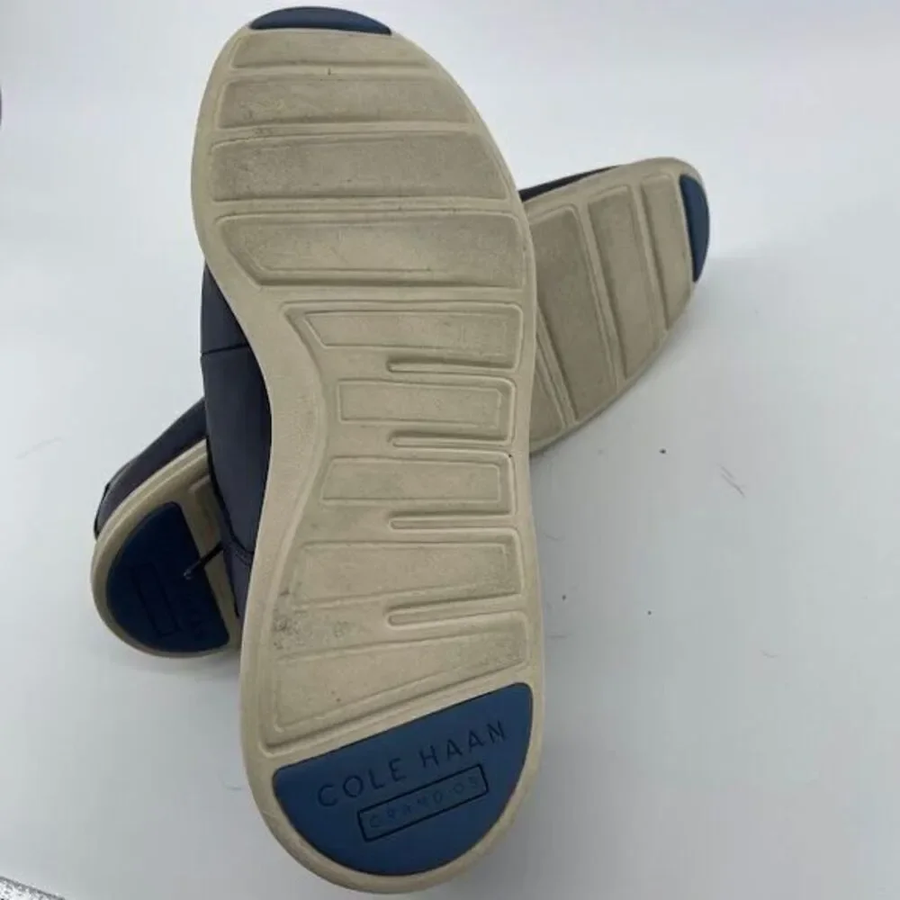 Cole Haan Navy Blue Leather Grand Plain Toe Oxford‎ Casual Shoe SIze